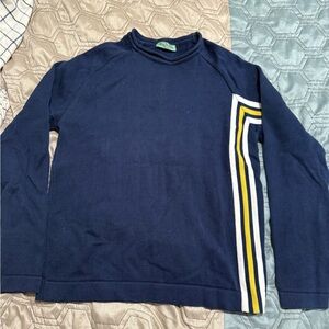 Vintage Von Dutch navy blue long-sleeve sweater Men’s Small